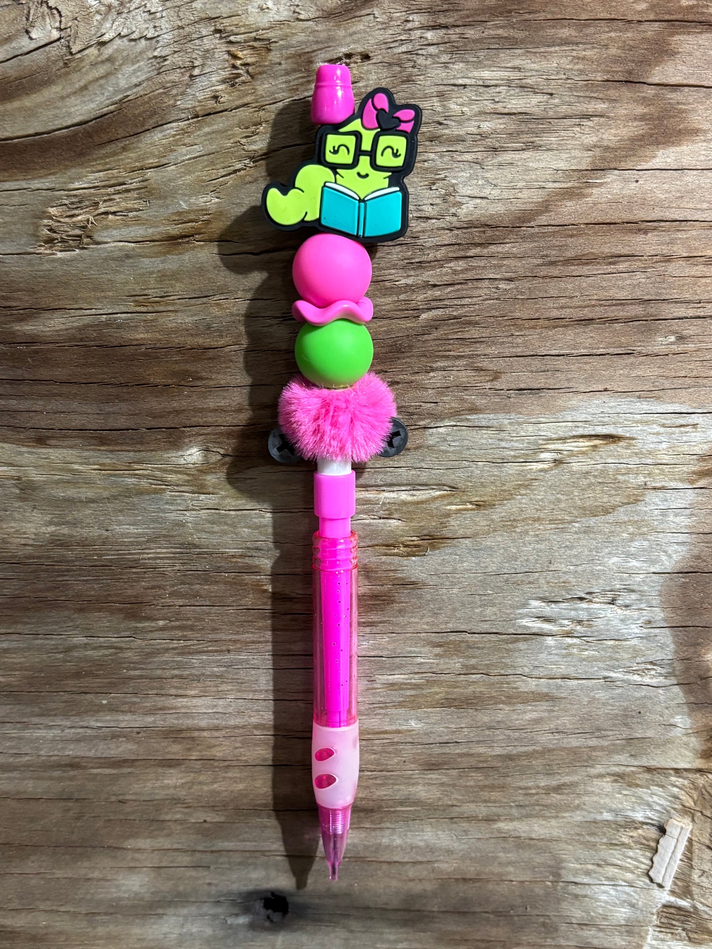 Beaded mechanical pencils